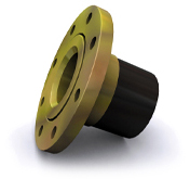 Saplama flanşı, DIN flanşı ve conta 63 mm, çelik