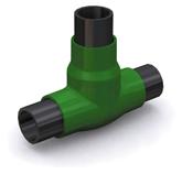 Tee 75/63 mm, ikincil muhafazalı iletken