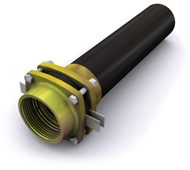 Geçiş bağlantısı 110/90 mm, azaltılmış, çelik